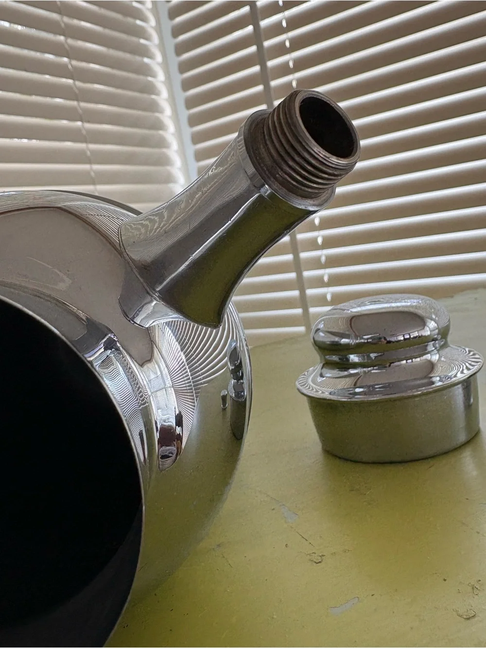 Continental Chrome Cocktail Shaker #3515 Barware Vintage Art Deco Classic
